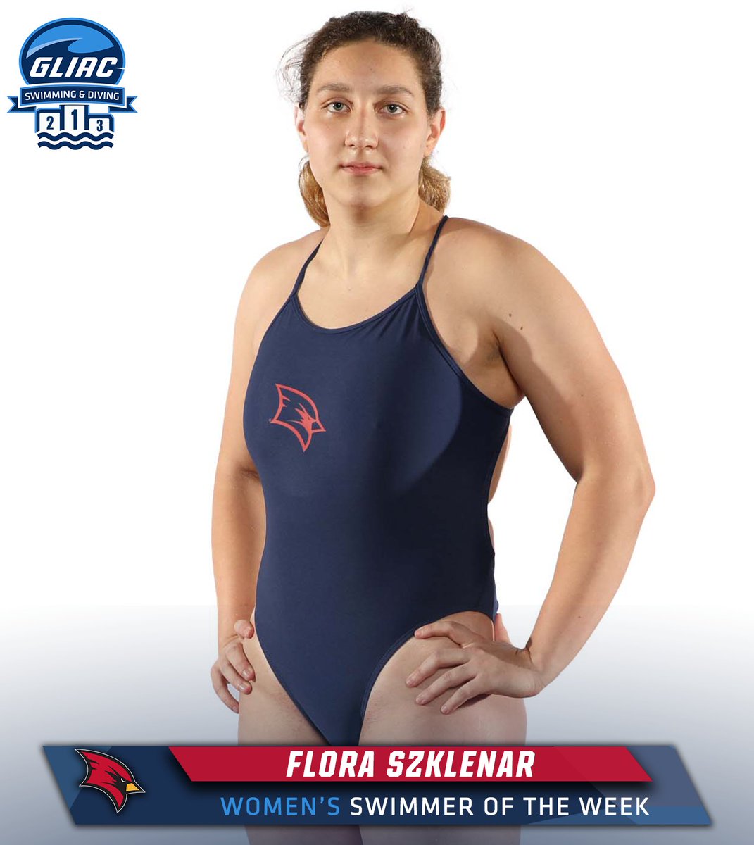 GLIACsports's tweet photo. GLIAC Swimmers and Divers of the Week⁣ 
⁣
MSW - Raf Hendriks // SCSU 
⁣
WSW - Flora Szklenar // SVSU
⁣
MDV - Wrigley Fields // GVSU

WDV - Libby Caird // SVSU
⁣
🔗 https://t.co/CCY6OIMlfS
⁣
#WhereChampionsCompete https://t.co/zsVLk8qVv3