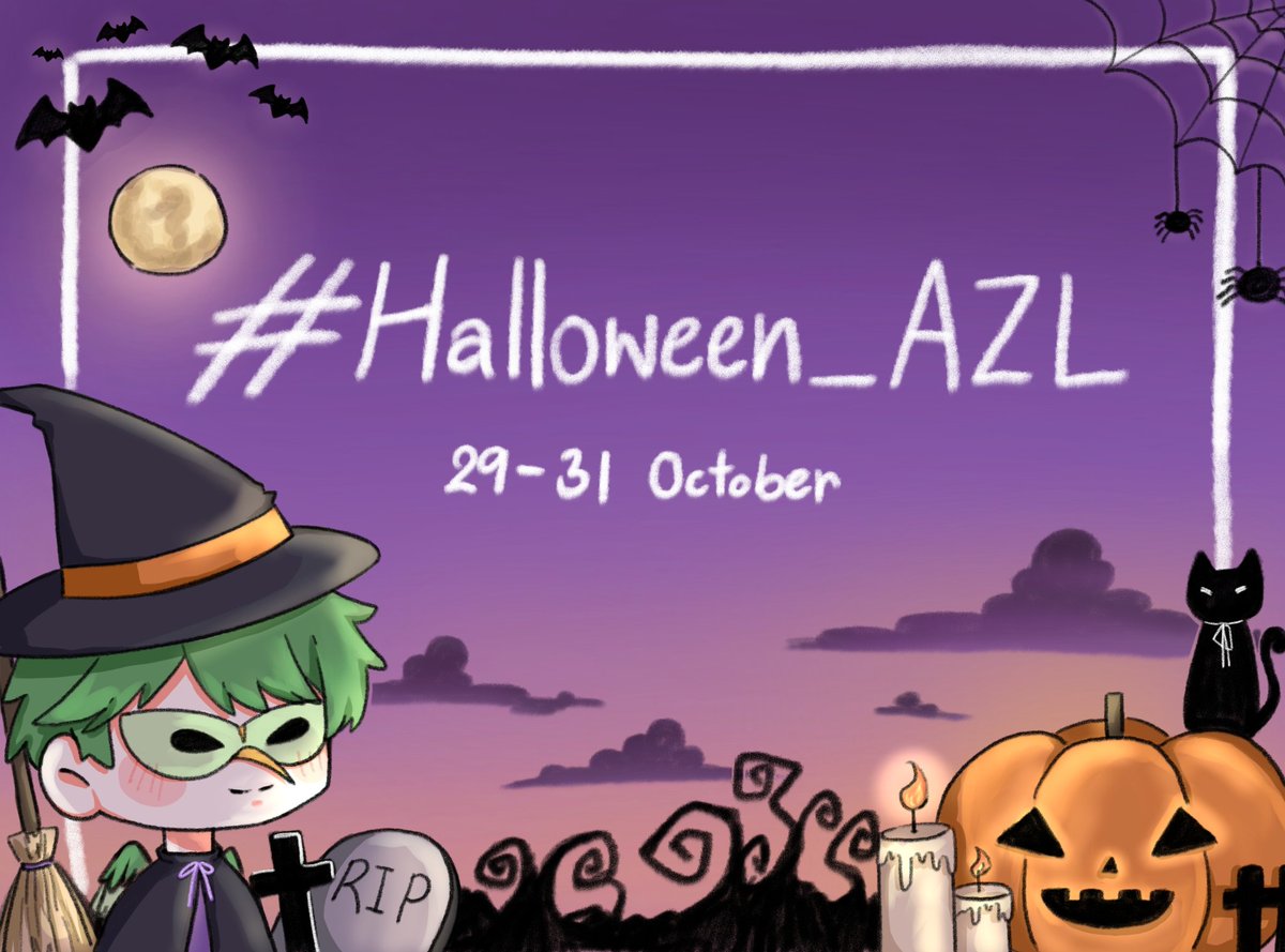 AZL_CM's tweet photo. [ #Halloween_AZL 🧛‍♂️] 

เนื่องในช่วงเทศกาลฮาโลวีน ทางโรงเรียนได้จัดกิจกรรมขึ้นเพื่อให้นักเรียนได้เพลิดเพลินไปกับเทศกาล

ระยะเวลากิจกรรม : 29-31 ตุลาคม
รายละเอียด : https://t.co/z7xXCwPfiL

(รบกวนอ่านดอคให้ครบถ้วนเพื่อไม่ให้พลาดกิจกรรมนะคะ เนื่องจากมีลิ้งค์และเงื่อนไขด้านในด้วย🙇‍♀️) https://t.co/GkcsNqorNl