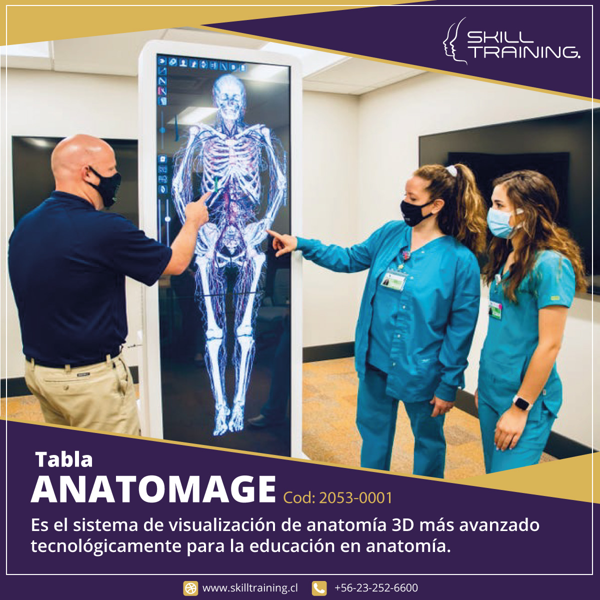 skilltraining's tweet image. Anatomage Table, es el sistema de visualización de anatomía 3D más avanzado tecnológicamente para la educación en anatomía y está siendo adoptado por muchas de las principales escuelas e instituciones de medicina del mundo.
Info: ventas@skilltraining.cl
#anatomage #anatomagetable