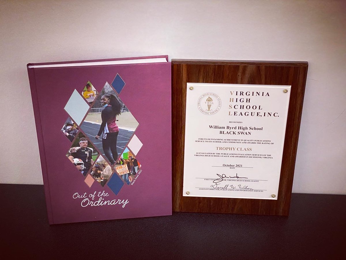 ChristieAcker's tweet image. Congratulations 2021 Black Swan staff for scoring in the Trophy Division and earning a Superior Rating in VHSL State Competition!! 😍 @wbhs_blackswan