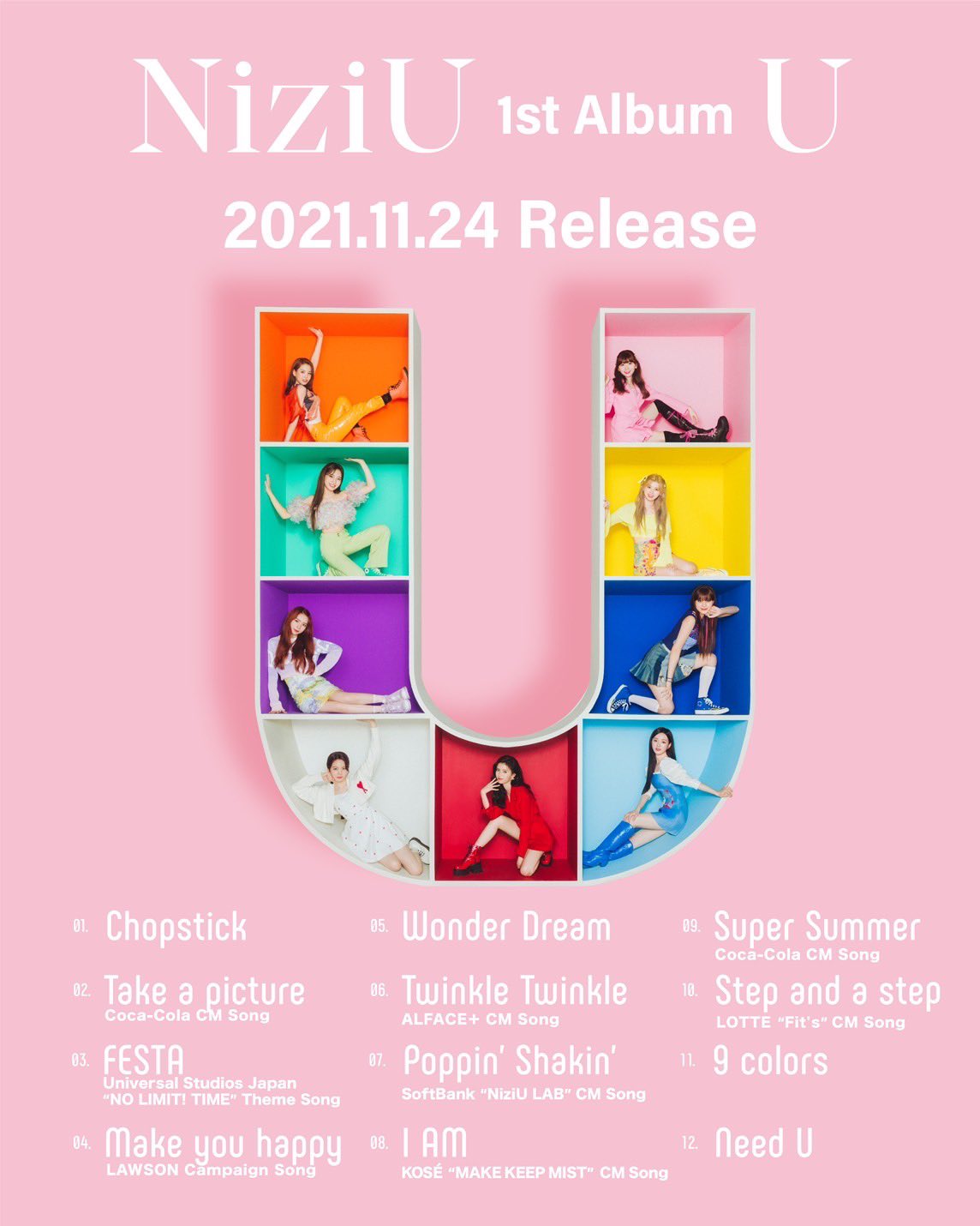 NiziU 1st Album U 3枚セット NiziU アルバム U 3種類セット NiziU 1st Album U 3枚セット
