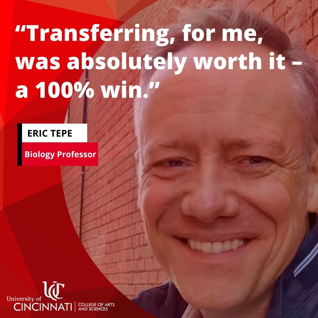 “Transferring, for me, was absolutely worth it. The broader opportunities at a larger institution allowed me to find something I was truly interested in … I would absolutely recommend transferring to a bigger place with more opportunities!” #TransferStudentWeek