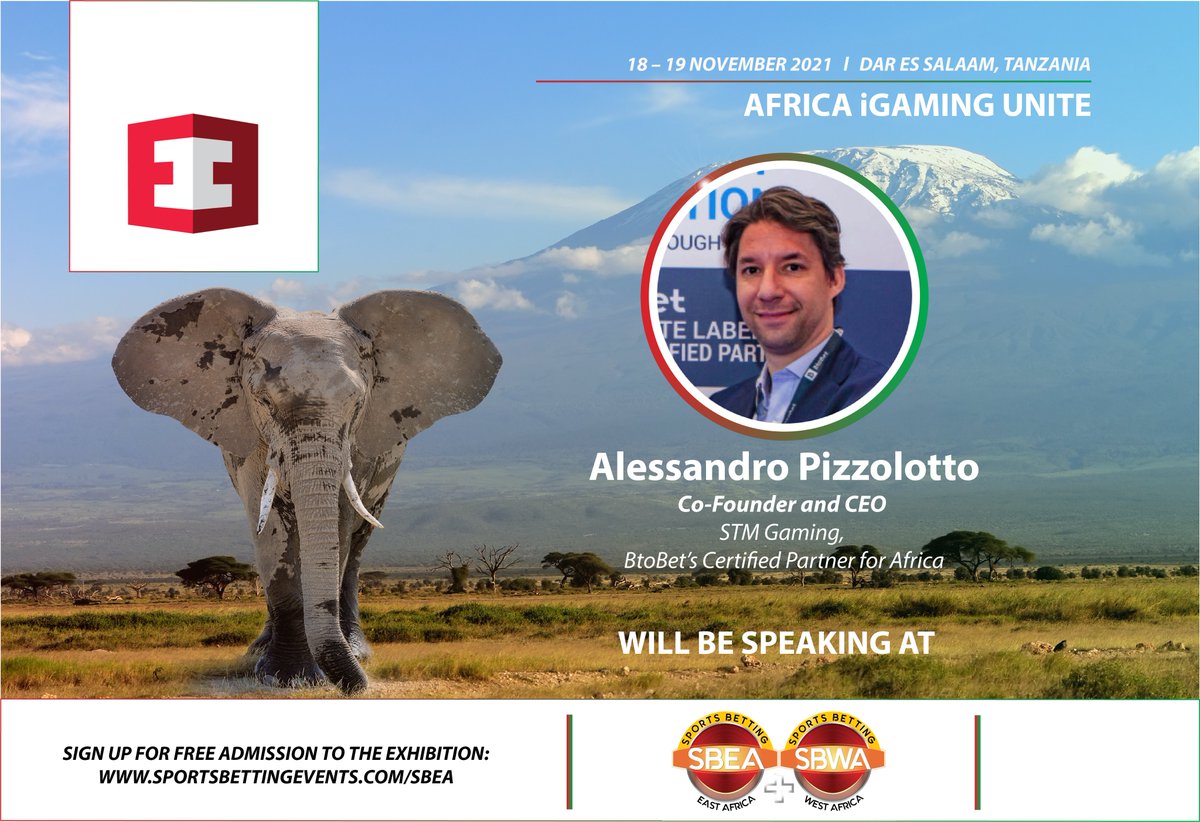 StmConsulting7's tweet photo. Our CEO, Alessandro Pizzolotto, will be attending the SBEA+ and SBWA+ conference which will be held in Dar Es Salaam in #Tanzania on the 18th and 19th November.

Looking forward to meeting you all 🚀

@EventusInt @BtoBet #Sportsbetting #Africa https://t.co/HpAvfnLXKN