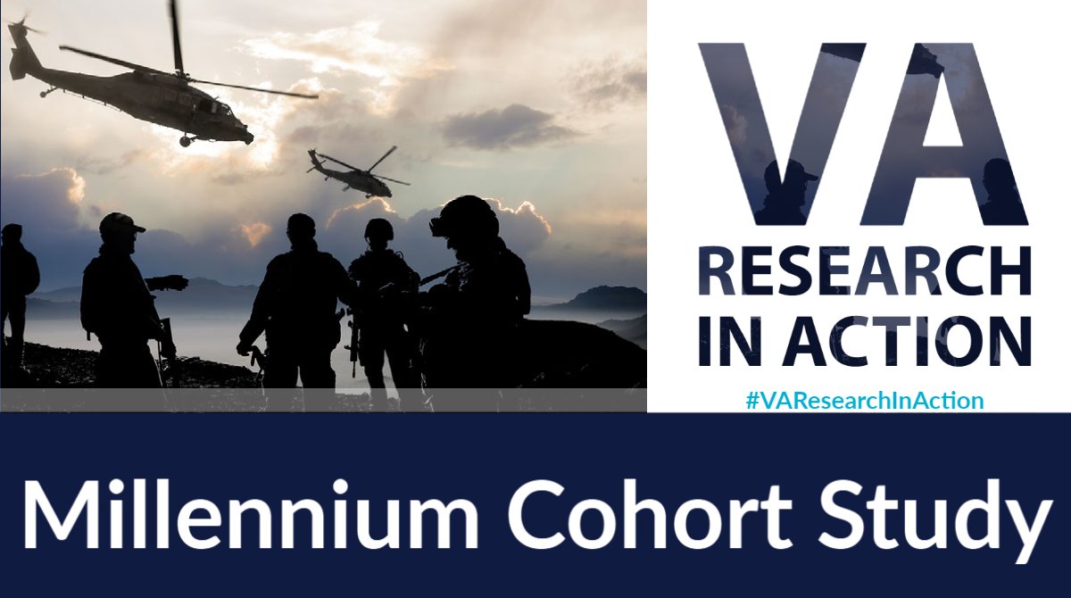 VAResearch's tweet photo. #VAResearchInAction: The Goal of the Millennium Cohort Study is to determine how military-related experiences affect the long-term health of service members and Veterans. It is the largest and longest-running health study in military history.
#VAResearch https://t.co/mHlPfAsMSQ https://t.co/nXdhyAZlL0