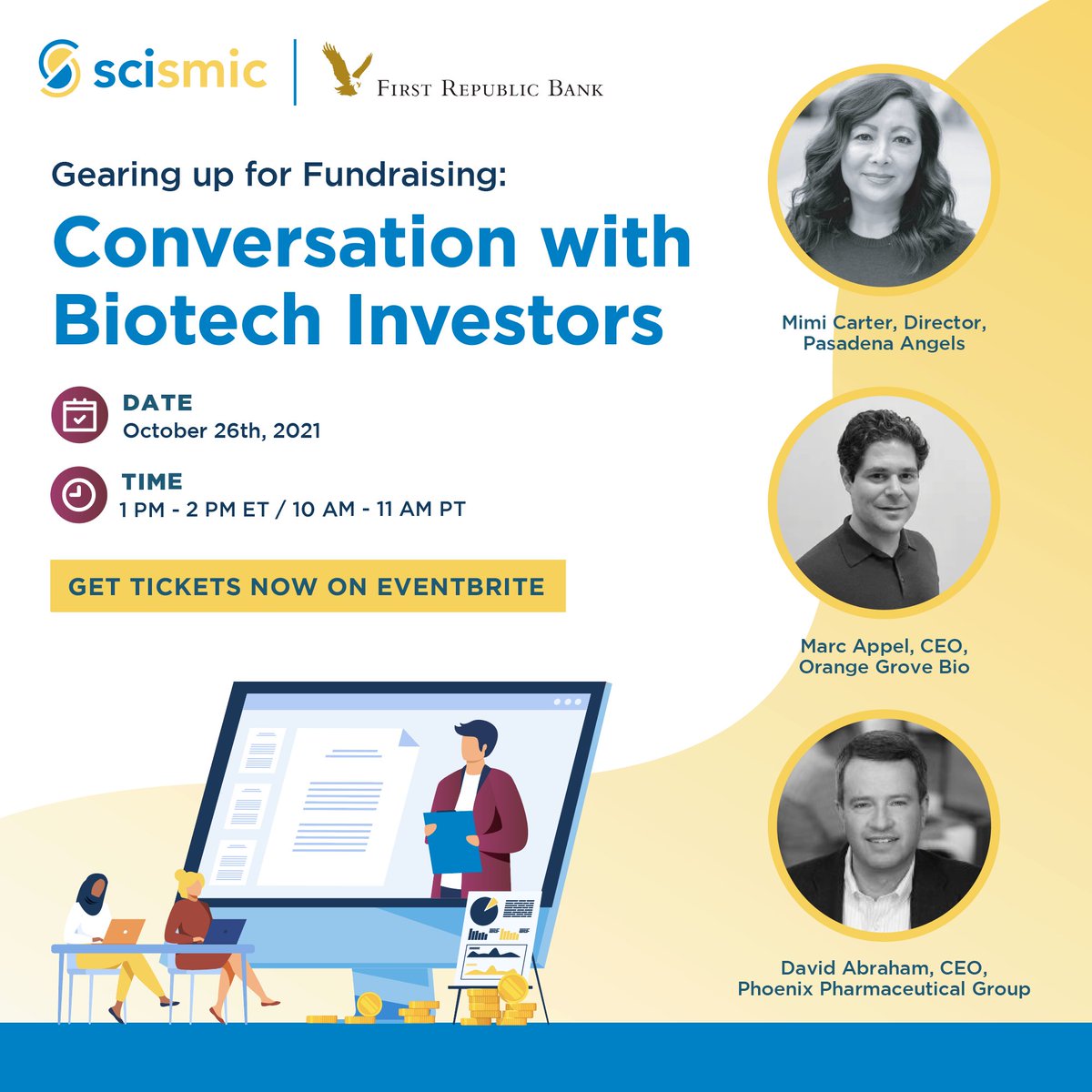 scismic's tweet photo. Worried you're overlooking critical parts of your business plan as you prepare for your next round? 

Join Scismic and First Republic Bank to learn how to make your case to investors.

Register now on Eventbrite: https://t.co/gLtjSOCydn

#scismic #biotech #fundraising https://t.co/OSJrU9hmfh