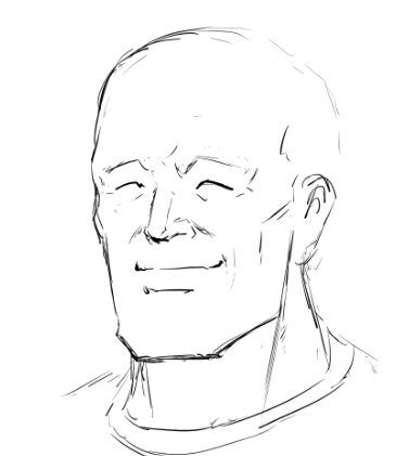 エロ漫画や同人のモブおじさんの平均的な顔ってこの顔だと思ってるんだよな 