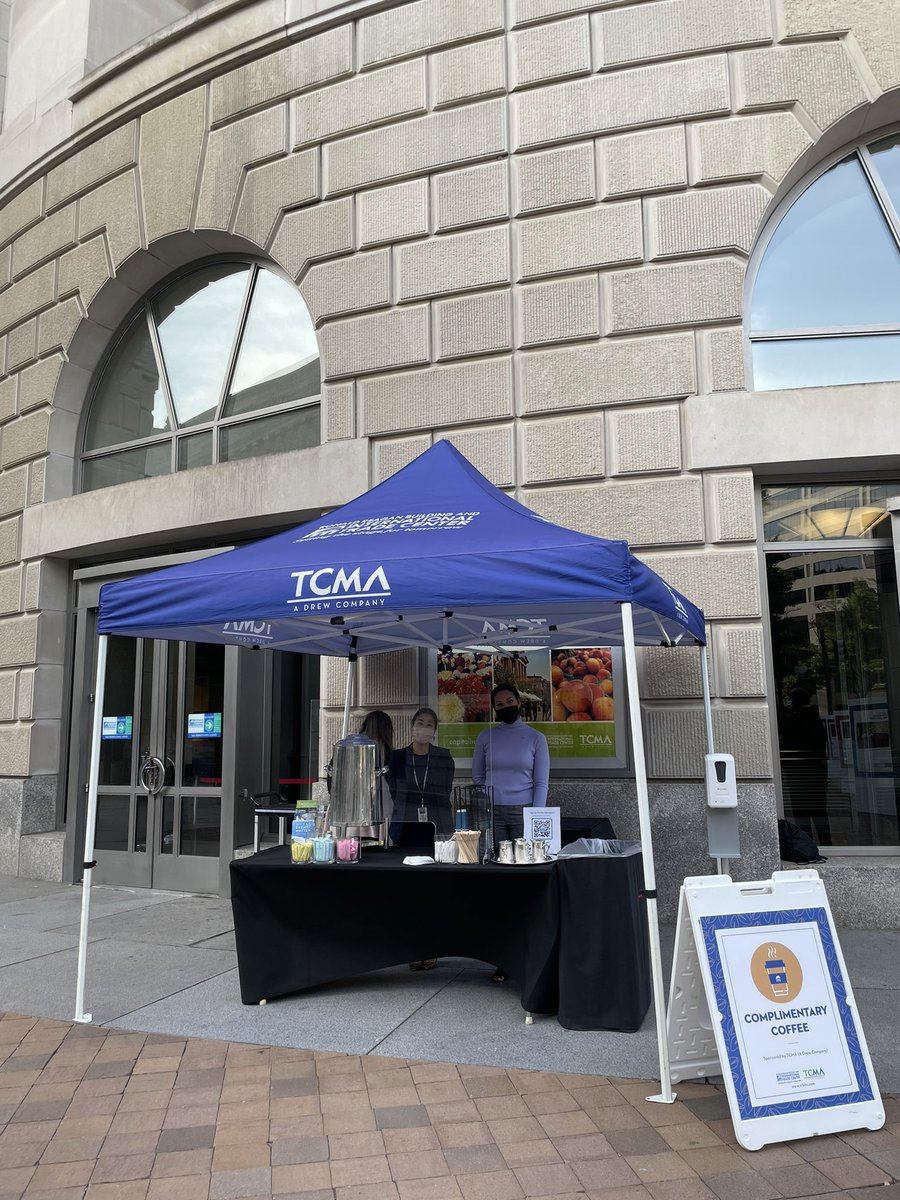 ReaganITCDC's tweet photo. #TeamTCMA is back on #WilsonPlaza (Tuesdays-Thursdays 8am-9:30am, thru 11/18) with #free hot coffee! If you’re #downtown dc, grab a warm pick-me-up and come say hi! https://t.co/rsjhfl6Up1