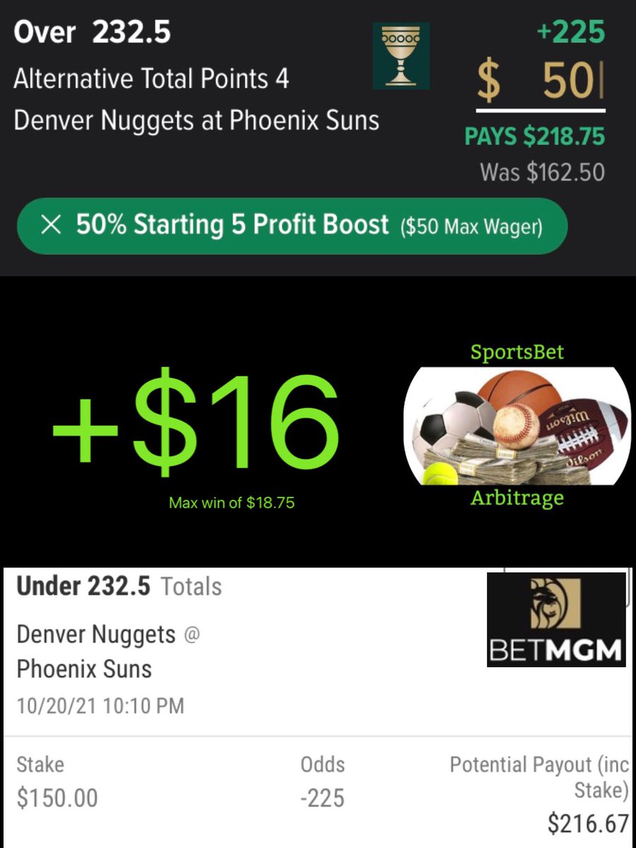 SBet_Arbitrage's tweet photo. 📣📣 Make yourself $16 by betting the below. 📣📣 Buy your loved ones a breakfast burrito with these winnings, you know they deserve it. #Sportsbet #Arbitrage #GamblingTwitter #breakfast #bettingpicks @DizzyDragonsNFT https://t.co/o7F1PHPtyH