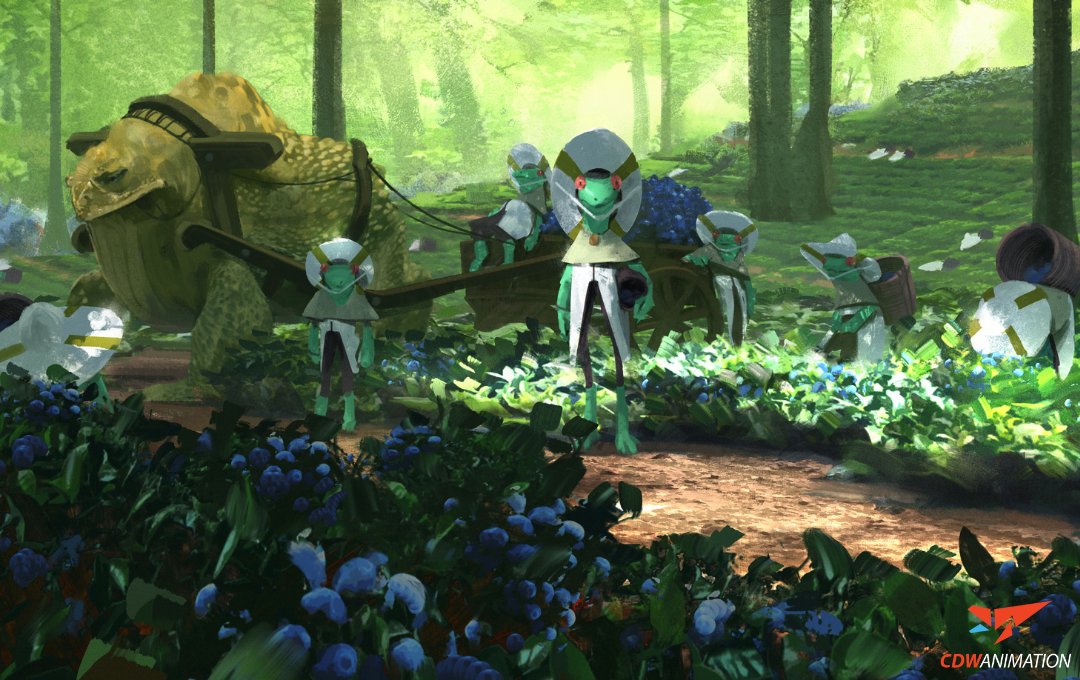 cdwanimation's tweet photo. Forest natives of the #Moonsinger world! A CDW Animation original series. Find out more here https://t.co/CECCmxgeMT #CDWAnimation #originalseries #3danimation #animation #animatedseries #3d #conceptart #illustration #character #environment #characterdesign #environmentdesign https://t.co/BxSeM5bfCg