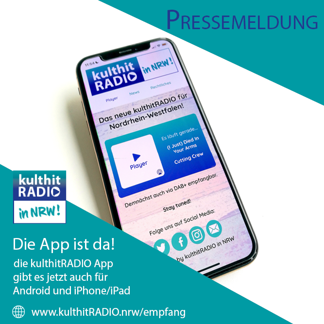 kulthitradio's tweet photo. Die kulthitRADIO App ist da!
Ab sofort verfügbar für IOS und Android

#kulthitRADIO #App #IOS #Android

https://t.co/yQoxdggVru https://t.co/mqWCYkbT0d