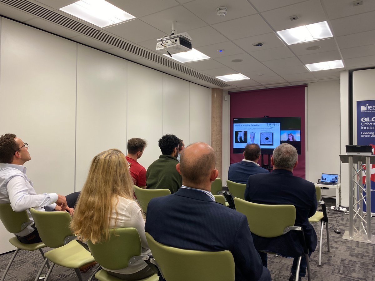 SETsquaredExe's tweet photo. @KarenMKnapp from @UniofExeter reveals how @adaptiximaging offers ability to promptly know bone density and osteoporosis risk. Therefore improving health outcomes and future healthcare rates. This massively reduces costs to NHS #functionality #improveoutcomes #newdiagnostics https://t.co/HP2kklmhTA