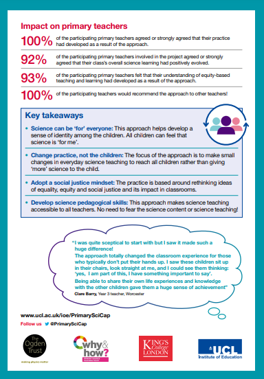 YESTEM_UK's tweet photo. Want to learn how to make science meaningful
and inclusive for all children?
Check out this fantastic new infographic by our colleague @meghnanc from @PrimarySciCap
Download infographic here: https://t.co/Q8UjPsT7d1
#PrimaryScienceCapital #EquityInSTEM https://t.co/vCpUoQYD5P