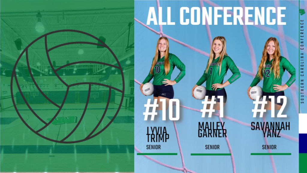 WeddingtonHSNC's tweet photo. Congratulations to our volleyball team all conference players: Lyvia, Mailey and Savannah! Also a big congrats to Lyvia for earning the SCC Player of the Year! Way to go! https://t.co/2wbPq3zDG5