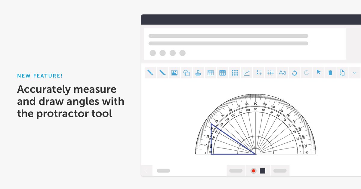 New Feature Alert! 📣📣Protractor now in the Solve Phase! Accurately measure and draw angles. Log into your CueThink account to see these tools in action app.cuethink.com #makemathsocial #protractor #iteachmath #mtbos #edtech