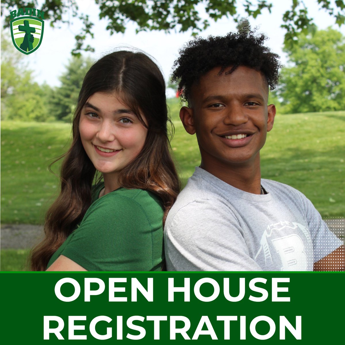 BadinHS's tweet photo. Are you interested in Badin High School for your 7th or 8th grade son or daughter? 
Join us for Open House on Sunday, November 7. Reservations can be made online: https://t.co/uZWEkUwZ8o
Be part of something extraordinary! #BadinProud 
@RAMSSPORTS @BadinCatham https://t.co/EDjr8q5MUN
