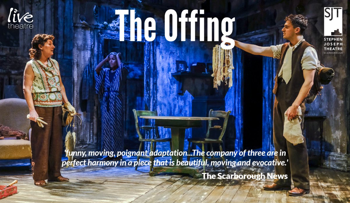The first review is in for #TheOffing our adaptation of <a href="/BenMyers1/">Benjamin Myers</a> novel with <a href="/thesjt/">Stephen Joseph Theatre</a> by @JaniceOkoh starring #CateHamer @JamesGladdon &amp; <a href="/Ingvild_Lakou/">Ingvild Lakou</a> - <a href="/TheScarboroNews/">The Scarborough News</a> say 'funny, moving, poignant adaptation' - check it out at bit.ly/3vwqJZf