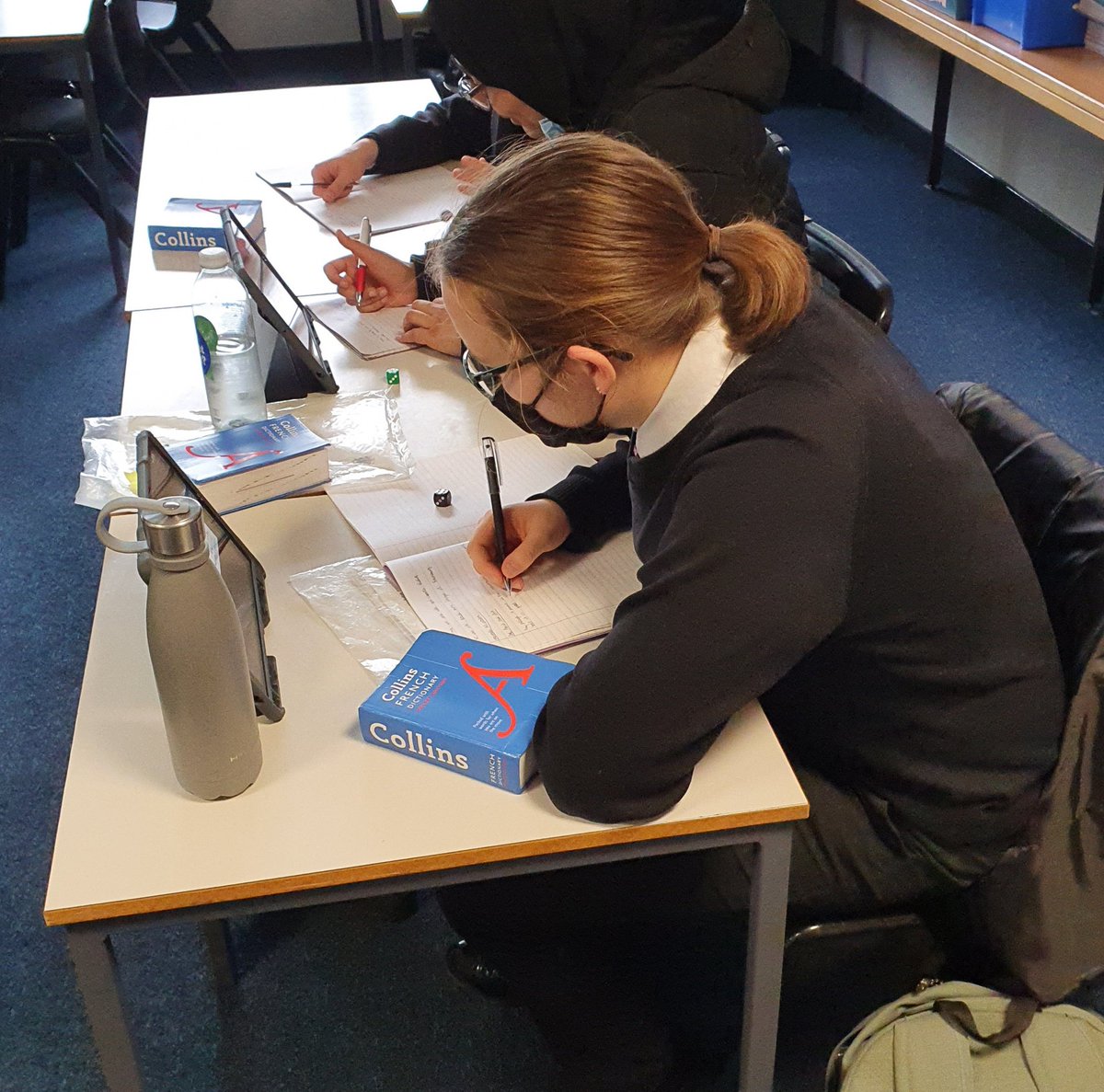 MrsMMLBraes's tweet photo. Senior French were on the ball, today. From a very competitive #OnePencilOnedice Activity, to @Language_Gym @gianfrancocont9 False Echo task. They deserved the #StopTheBus end game. Terrific language skills! 🇨🇵
#FeelingProud https://t.co/66llqfeqRi