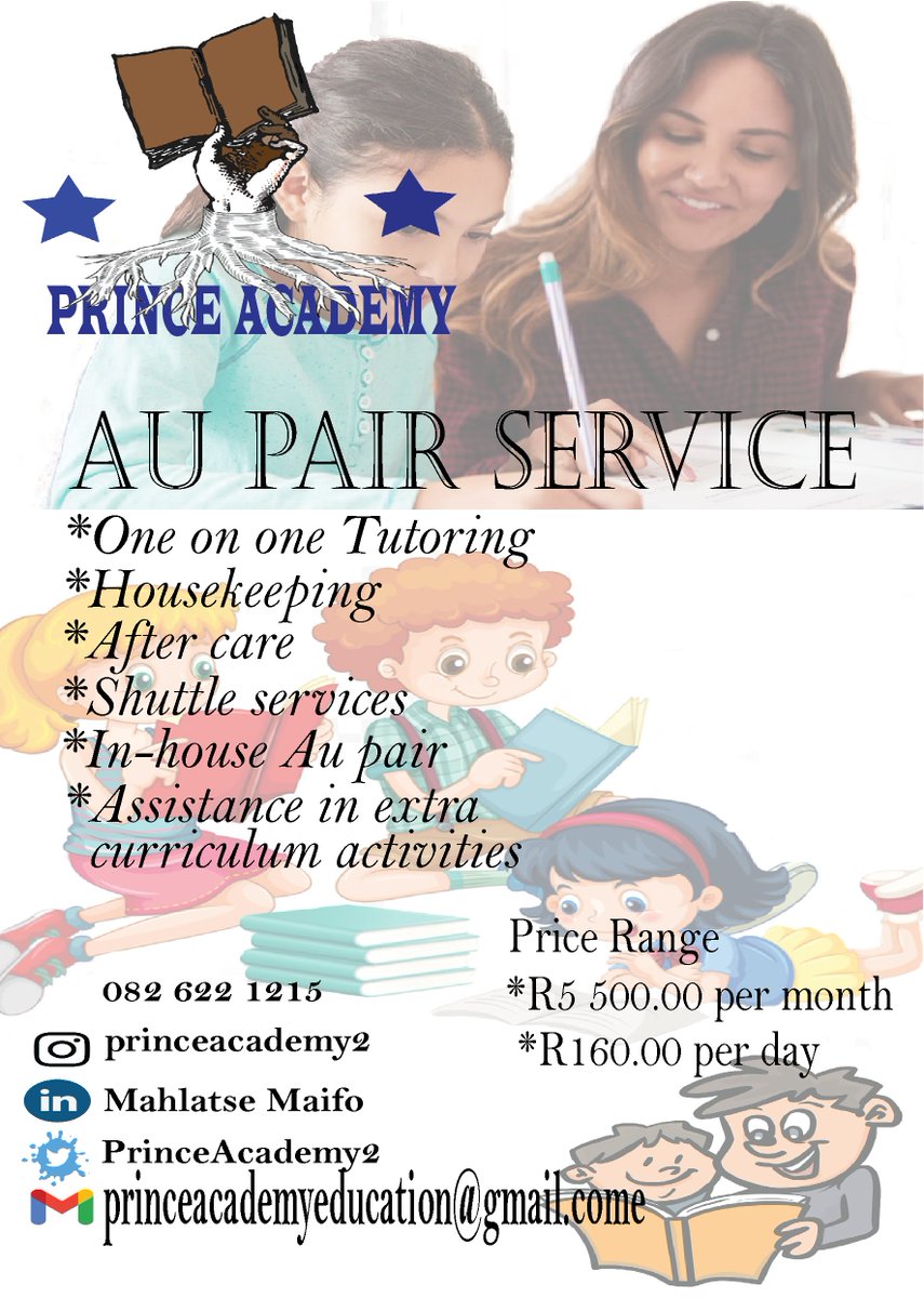 PrinceAcademy2's tweet photo. Prince Academy provides professional Au Pair services to assist school children with their daily activities .
 #POWERLunch https://t.co/4AkhKvRI7f