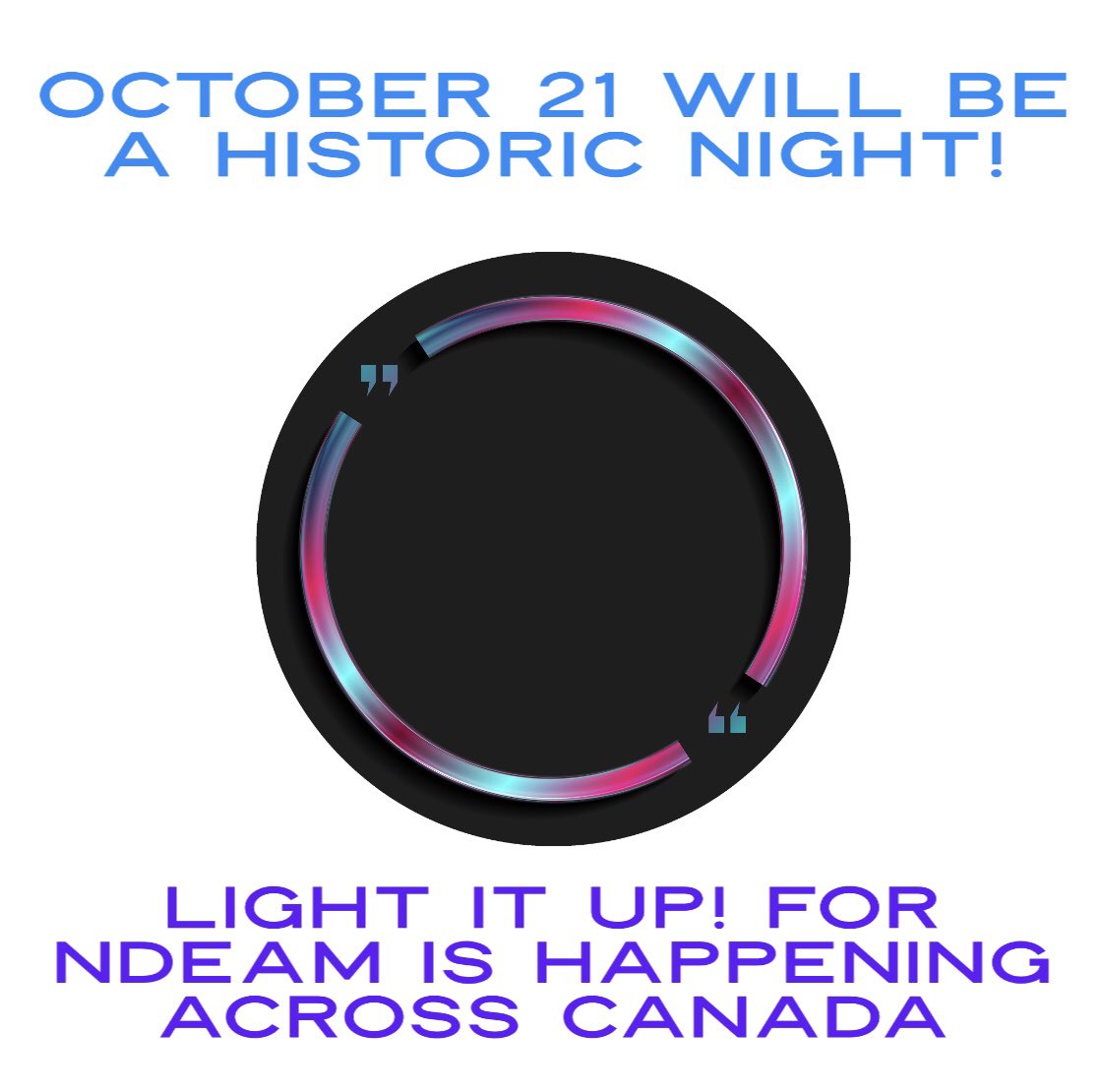 Lack of access to employment is still a barrier for people who have a disability but #LightItUpforNDEAM happening tomorrow night across #Canada will shine light on all the ways people with disabilities contribute to businesses & communities everywhere! Stay tuned!