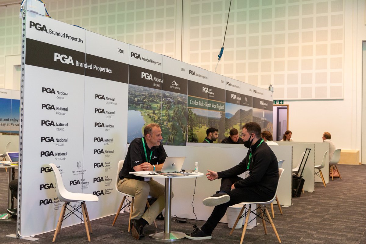 ThePGA's tweet photo. 📸 The PGA is hosting nine of its Branded Properties at the @IGTMarket this week at Celtic Manor, Wales.

The focus of this year's event is to provide the global golf travel industry with a platform to conduct business and gain valuable industry insights.

#IGTM2021 #GolfTravel https://t.co/idKHNqcXrm