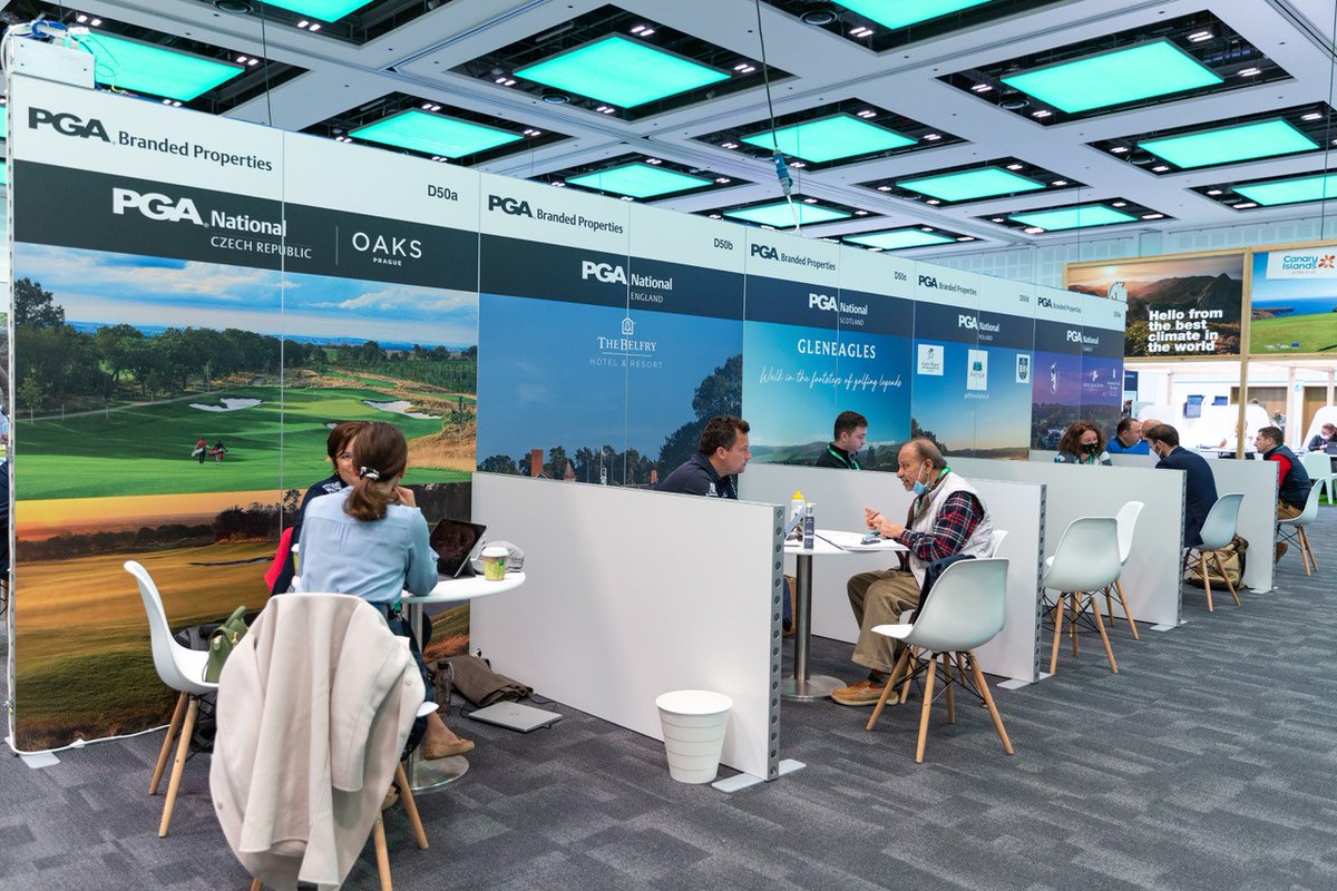 ThePGA's tweet photo. 📸 The PGA is hosting nine of its Branded Properties at the @IGTMarket this week at Celtic Manor, Wales.

The focus of this year's event is to provide the global golf travel industry with a platform to conduct business and gain valuable industry insights.

#IGTM2021 #GolfTravel https://t.co/idKHNqcXrm
