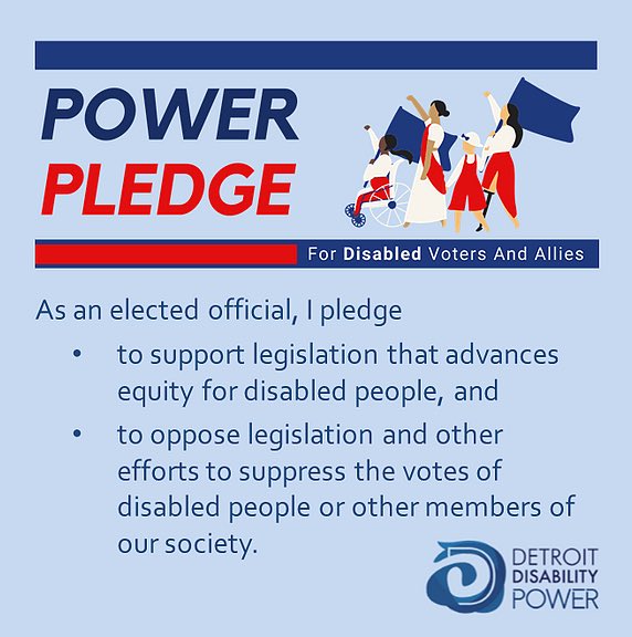 Vote4Morse's tweet photo. @DisabilityPower is urging everyone to support the equitable right to vote and I am here for it!#powerpledge https://t.co/J49ghNiQob