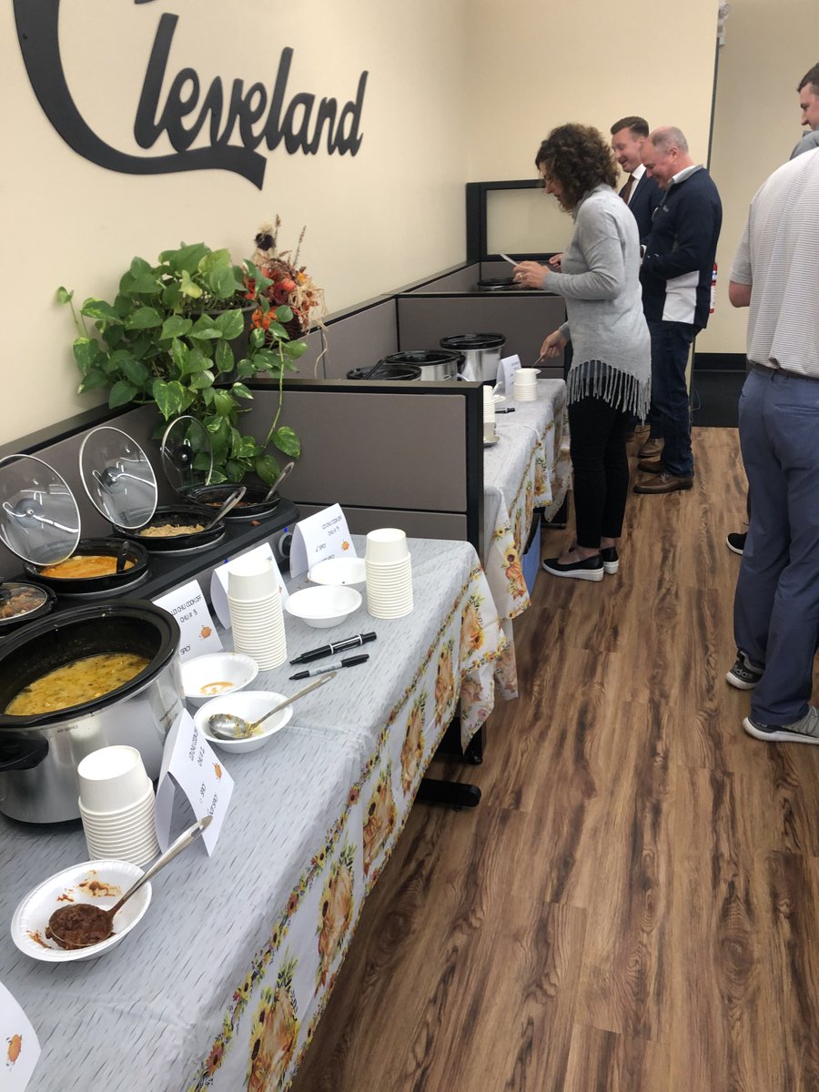 On Monday we enjoyed our First Chili CookOff in our office in Akron. If you know any of us, you know you had to have thick skin to enter! We enjoyed lots of laughs, along with some good and not so good Chili. 
#chili #workfamily #Cleveland
