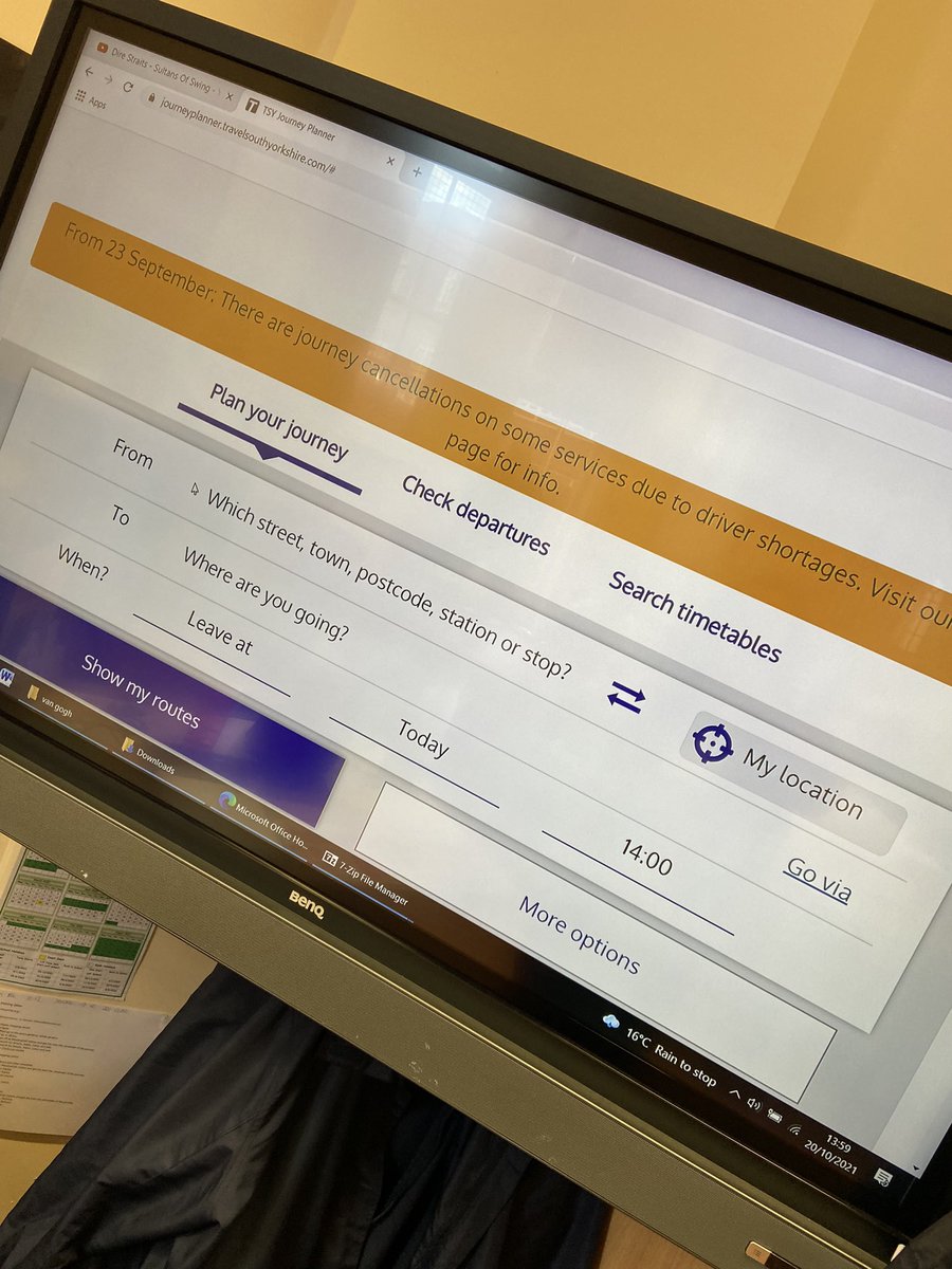 P3 looking at journey planner