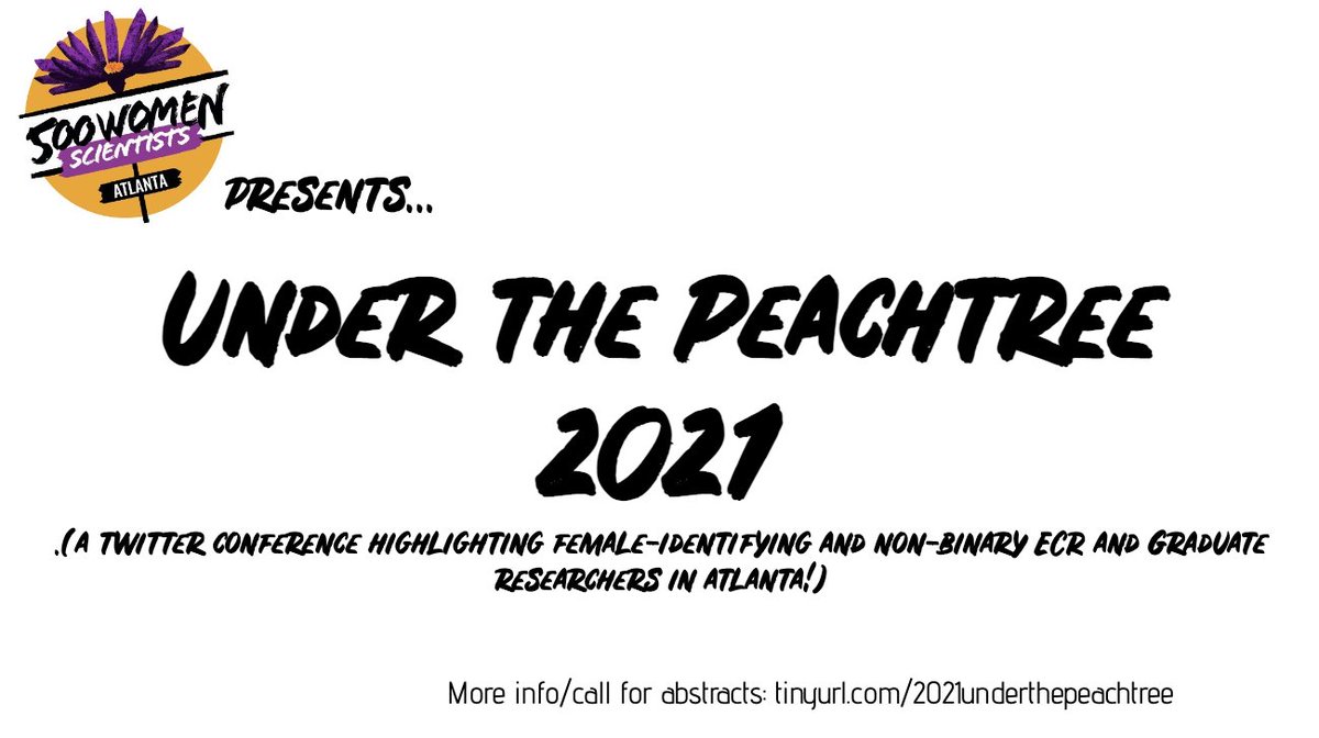 ATL500WomenSci's tweet photo. Under the Peachtree 2021 (our first EVER Twitter conference) is coming up this FRIDAY! Tune in at 1 PM to see the awesome work that #WomenInSTEM in the Atlanta area are doing. 👩‍🔬🍑🌳

More info/follow along 👇: https://t.co/ivfAFWeHpq

#scicomm #ATLWomenSci2021 https://t.co/JIpsCsklOk
