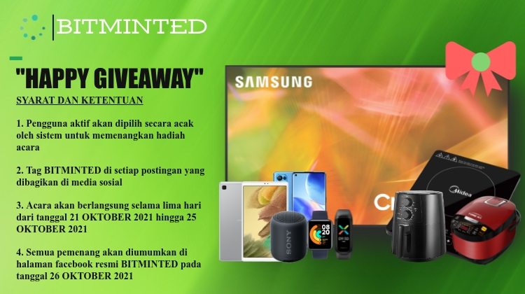 Indo_Bitminted's tweet photo. ACARA "HAPPY GIVEAWAY"

SYARAT DAN KETENTUAN. 

Untuk informasi lebih lanjut silahkan cek facebook kami.
Bitminted: https://t.co/j5kM4N5baW https://t.co/PqEm9PIygg