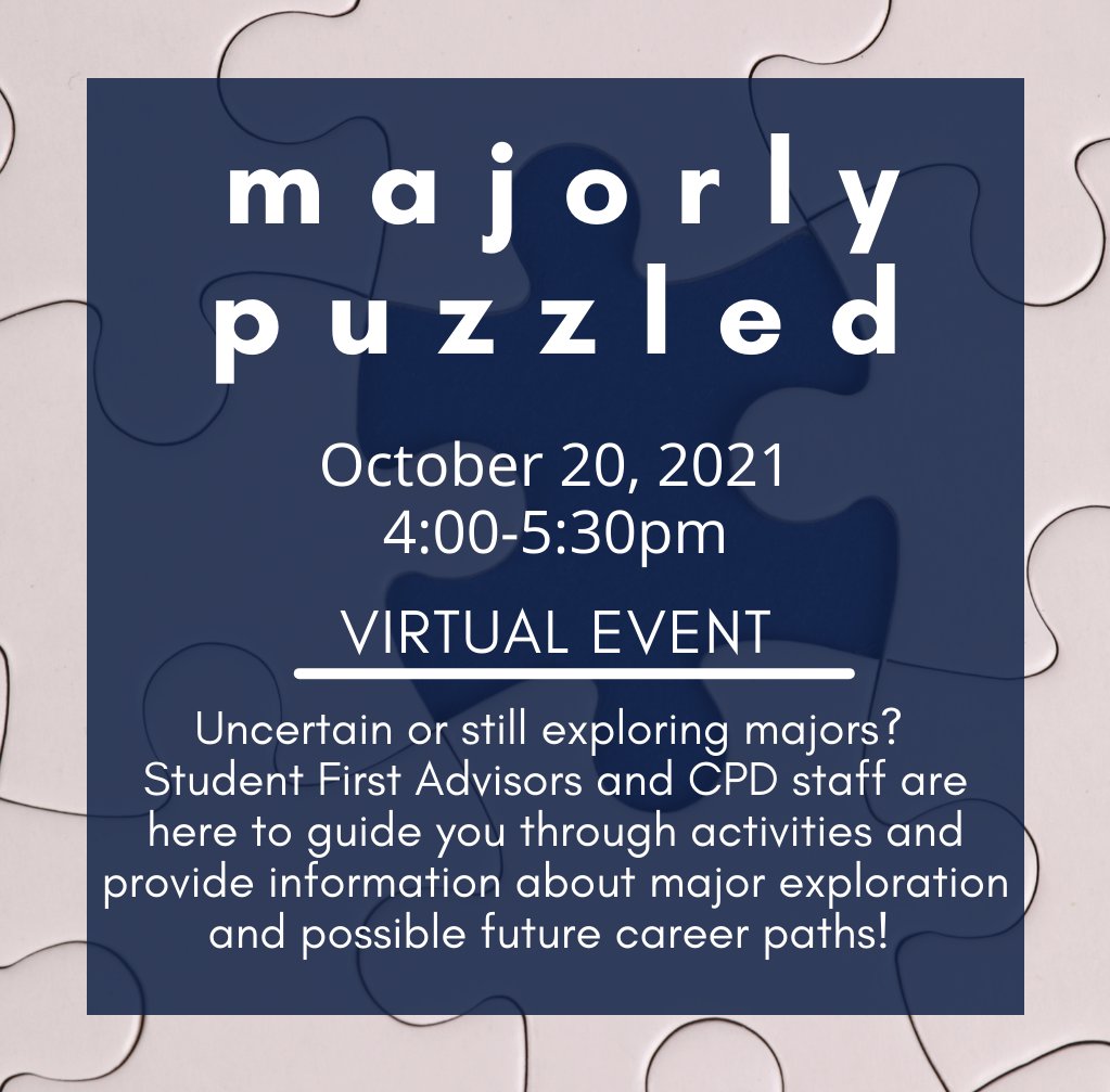 UNCGCareer's tweet photo. 🔎👀 Uncertain or still exploring Majors? Student First Advisors and CPD staff are here to guide you through activities and provide information about major exploration and possible future careers. https://t.co/nX0EUvHiOk