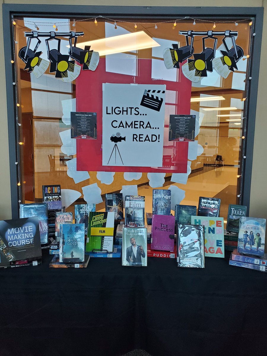 JackieCFowler's tweet photo. Lights, camera, HOCO! 📽️
Lights, camera, READ! 📚

🎉Falcons, come celebrate homecoming with us in the library.🎉

@NFHS_TrueNorth
#Empower #Educate #Excellence https://t.co/DPS3wSr1qF