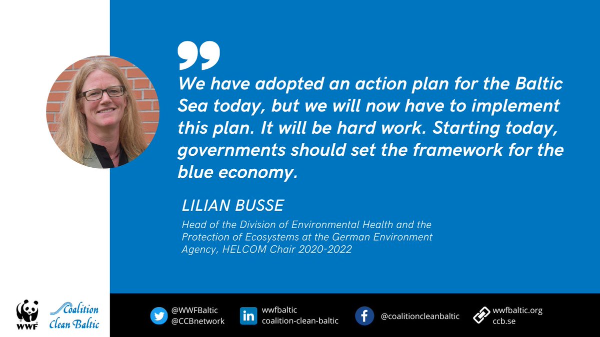 @WWFBaltic and @CCBnetwork side event at  @HELCOMInfo ministerial conference.
#BlueEconomy #BalticSeaActionPlan #BSAPupdate #financialflows

▶️Watch live: buff.ly/3AEhwza