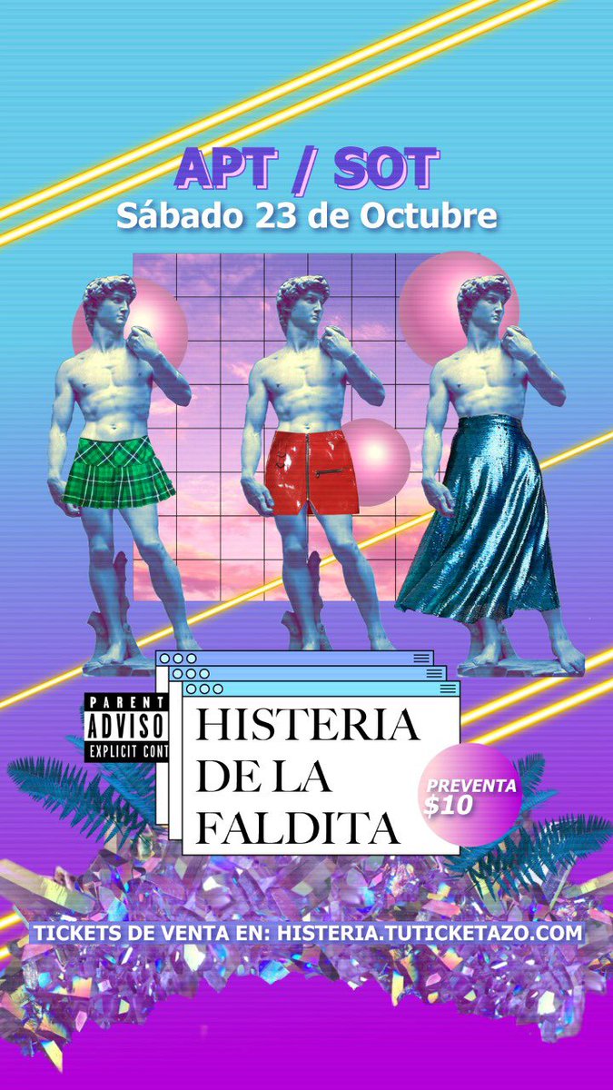 🌙Este Sábado 23!!💃
Histeria presenta:
🔥Fiesta de la Faldita🔥
Con DOS ambientes! 🤯
😇Pop vs. Perreo😈
Preventa en tuticketazo.com  <a href="/tuticketazo/">Gup TK- 33Z</a> 🎟️
🐬🌴🐬🌴🐬🌴🐬🌴🐬
Aforo Limitado