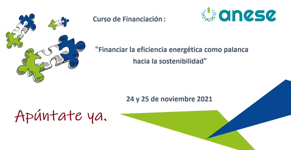 🎯No te pierdas el nuevo curso de #financiación de <a href="/ANESEASOCIACION/">ANESE</a>
🗓️24-25 noviembre
⏰Apúntate: cutt.ly/qRzveE9
👉Programa: cutt.ly/LRzx5Ze
Impartido <a href="/BBVA_espana/">BBVA en España</a> #CerveróAssociats <a href="/Deloitte_ES/">Deloitte España</a> <a href="/DeutscheBankES/">Deutsche Bank España</a> <a href="/Ecrowdinvest/">Ecrowd #FinanciaciónParticipativa</a> <a href="/GreenFlex_ES/">GreenFlex España</a> <a href="/GreenwardP/">GreenwardPartners</a> #SumaCapital