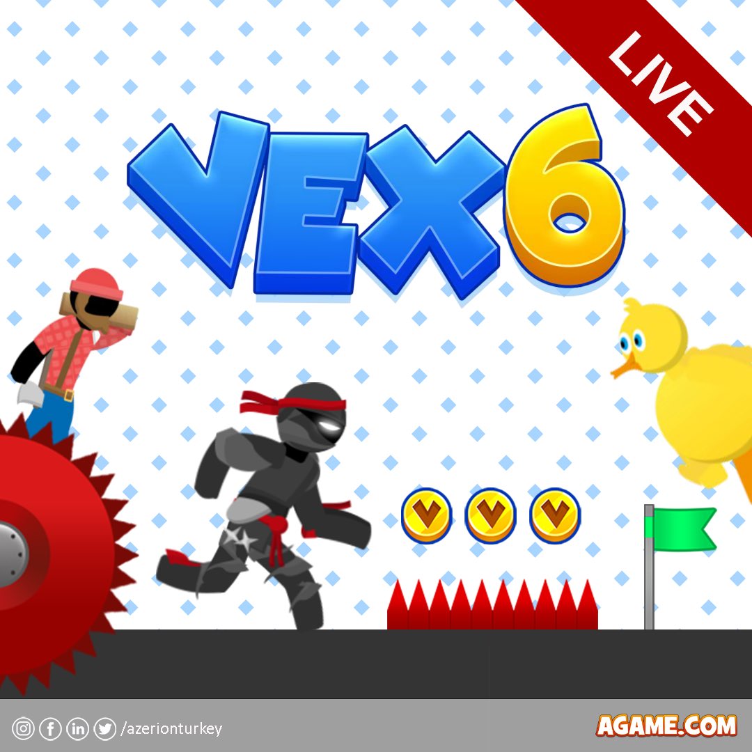 🥷🏽 On VEXnesday, we play Vex 6! 

Vex 6 son bölümü ile karşınızda! Hemen harekete geçin ve tehlikeye göz kırpın! 
Hemen oynamak için: agame.com/game/vex-6 

#vex6 #azerion #agame