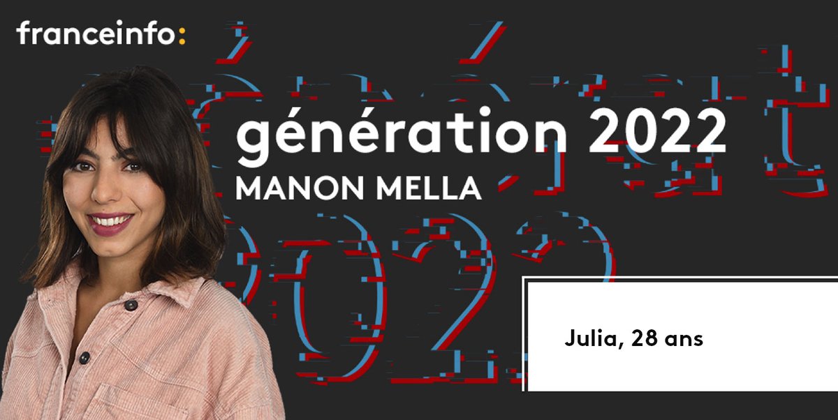 Aujourd'hui, <a href="/ManonMella/">Manon Mella</a> rencontre Julia, 28 ans. 
Elle est bénévole à la Jeune Chambre économique française, un incubateur de leaders citoyens qui fait émerger des projets et des jeunes talents. 
#Generation2022

👉 À écouter à 12h55 sur franceinfo 📻⤵️
francetvinfo.fr/en-direct/radi…