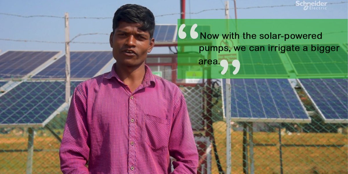 Agriculture 👨‍🌾 is the main source of income for many individuals and families in #India. Thrinah tells us how our Villaya Agri-Business☀ solution has increased the village's productivity.🌾
#EnergyforAgriculture #EnergyAccess 
Full video here➡: spr.ly/6016JPXQr