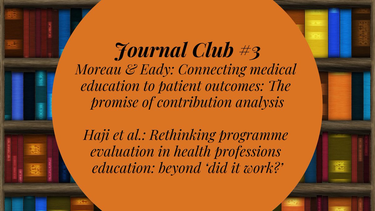 HarvardMacy's tweet photo. What are we reading in our #HMIAssessment Journal Club #3 today?

@KAMoreau1 &amp; Eady in @MedTeachJournal: https://t.co/w7kB5ZD9pe 

@faizal_haji, Morin, &amp; Parker in @MedEd_Journal: https://t.co/FhrvHGeWHv

#MedEd @AudreaMBurns @SherylJuliano @Fernandodescal2 @Midwest_MedPeds https://t.co/FMxkPVM8Fg