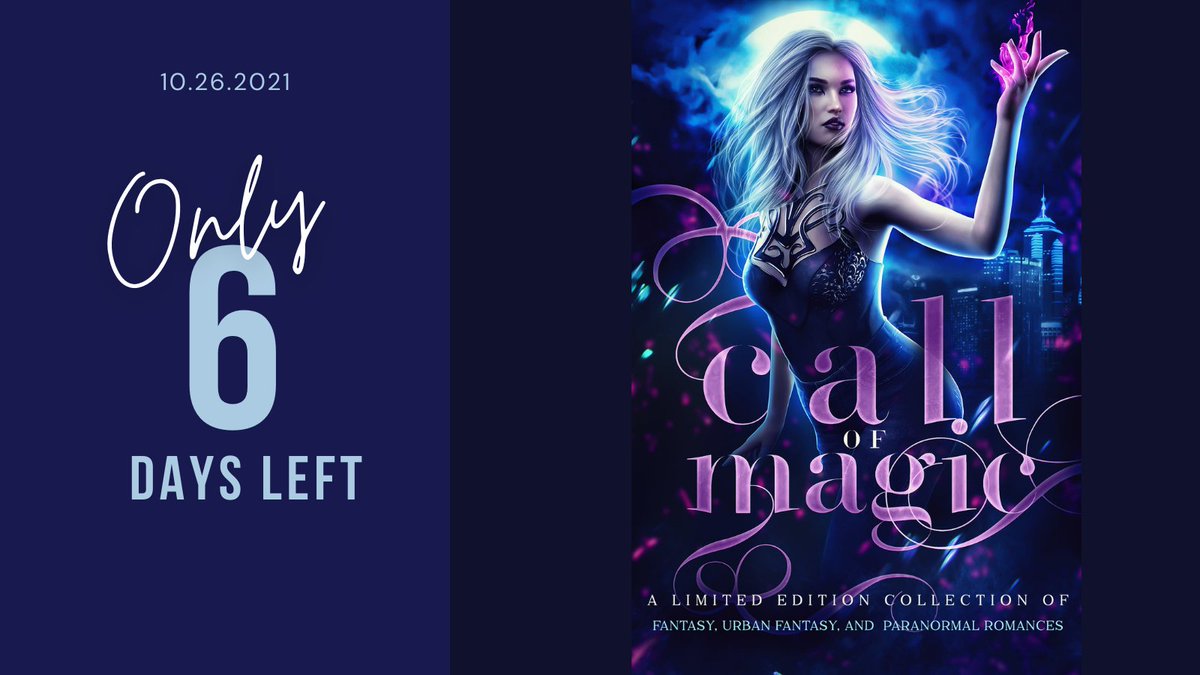 acallofmagic's tweet photo. Only 6 days left!!! When power beckons, anyone can answer. Let the call of magic charm you! 

Amazon US: https://t.co/zs9L3SbMFm…
Apple: https://t.co/1HaGT4RMm8…
Nook: https://t.co/7HTugT46tj

#urbanfantasy #paranormal #preorder #toberead #books #indieauthors https://t.co/VUfz3T8zan