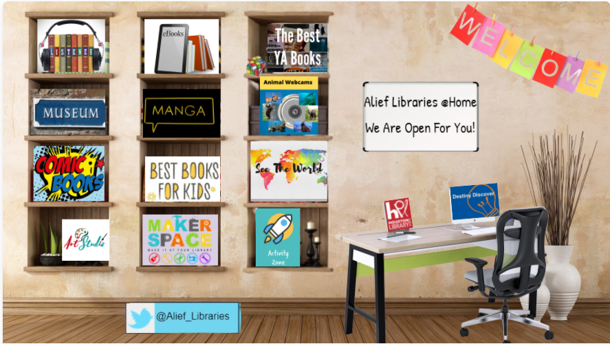 Alief_Libraries's tweet photo. Looking for a #VirtualFieldTrip or a great book to read? Check out @AliefLibraries At Home. Your one stop shop for learning resources. https://t.co/6JWaVFjlJr @AliefISD https://t.co/02SRG311WH