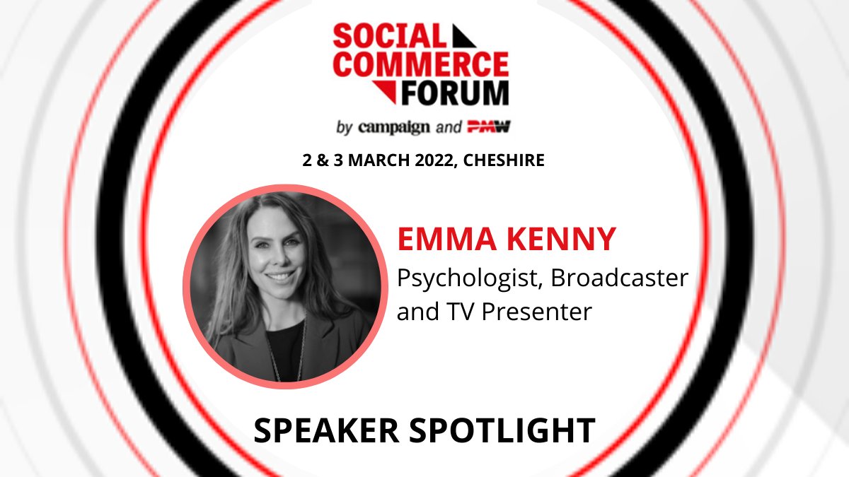 Campaignmag's tweet image. Speaker announcement! ​@EmmaKennyTV is joining us at the #SocialCommerceForum in March. Emma is an experienced presenter &amp;amp; resident expert on This Morning, as well as featuring across a range of TV shows. More: buff.ly/3aBZQtl