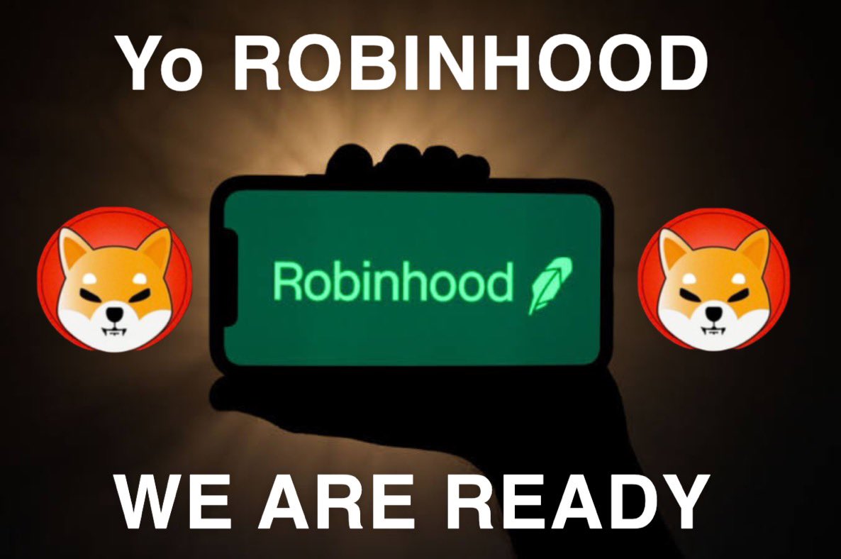 ShibaAustralia's tweet photo. Hey @RobinhoodApp we are ready, we hope you are and that you are prepared for the onslaught when $shib lists @vladtenev https://t.co/DLXVOD8PXD