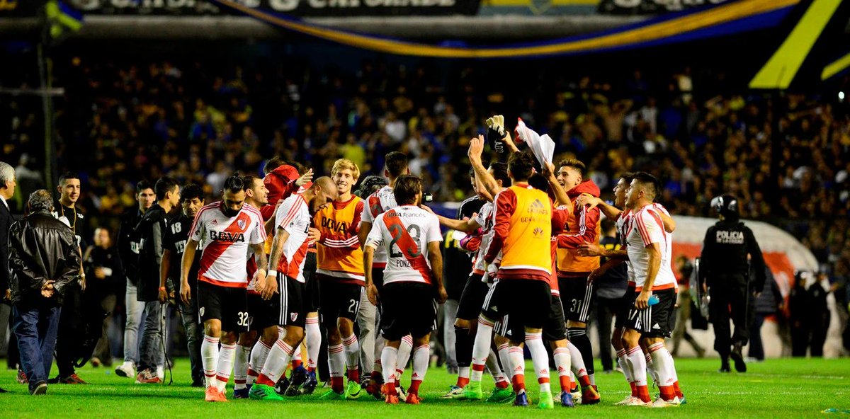 vuelta2017's tweet photo. #70añosTV el Boca-River del 14 de mayo fue el evento con mas rating en 2017, con un promedio de 32.8 puntos. River goleó de visitante a Boca e impuso un 3-1 en La Bombonera. https://t.co/Y4eG2vnINQ