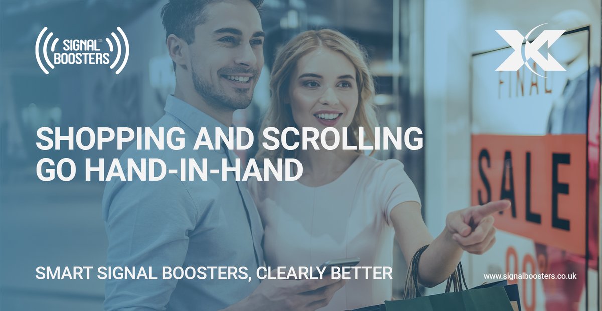 Signalboost_UK's tweet photo. With a smartphone or tablet in hand, on-the-go consumers expect to have access to any information when and where they need it. Read why a mobile phone signal is essential while we shop here: https://t.co/7RGF2XDgHY #genz #celfi #mobilesignal #signalbooster #shopping #connectivity https://t.co/R03RpRnIqe