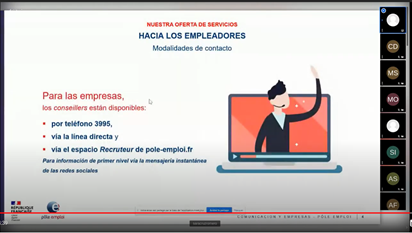 SOCIEUXplus's tweet photo. Seguimos nuestro taller de #comunicación con #EncuentraEmpleo sobre las necesidades de información de las empresas desde un servicio público de empleo y el impacto del COVID-19

@EmpleoEncuentra🇪🇨 
@empleo_SEPE y @SAEmpleo🇪🇸 
@BNEChile🇨🇱 
@pole_emploi🇫🇷

#cooperación #entrepares https://t.co/zBszzNZLjj