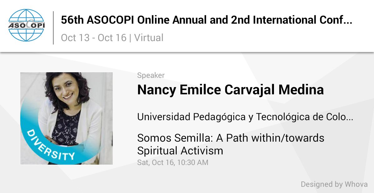 EMILCE5's tweet photo. I am speaking at 56th ASOCOPI Online Annual and 2nd International Conference: Landscapes of English Language Teachers’ praxis and agency. Please checkout the details of my talk at: https://t.co/Lvy6NtCRFq https://t.co/uApLNrRiMD
