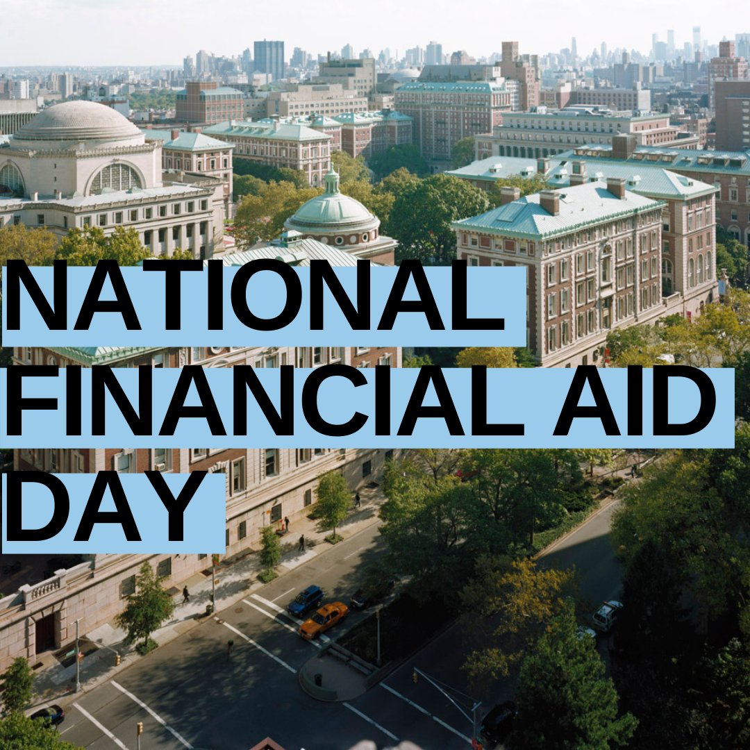 Happy National Financial Aid Day! We're proud to recognize Columbia's financial aid professionals who work tirelessly to help make the Columbia experience afforable for current students and to educate prospective students about the financial aid process.
