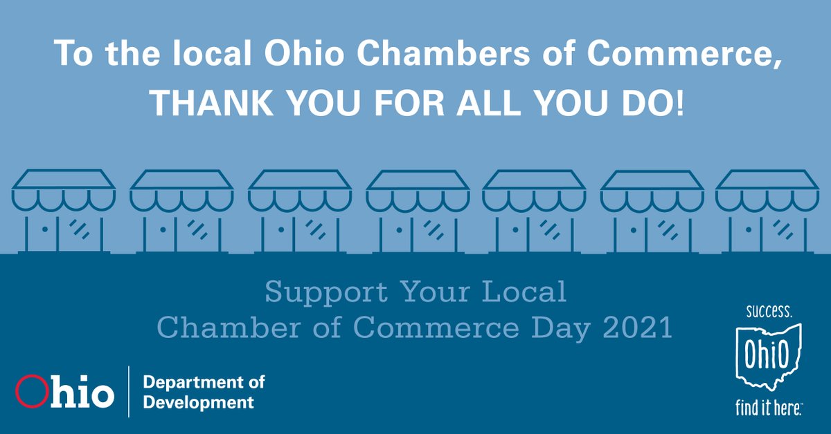 OhioDevelopment's tweet photo. Thank you to the local Ohio chambers of commerce for all the hard work you do supporting businesses big and small across the state!
#SupportYourLocalChamberOfCommerceDay #ChamberStrong #SupportYourLocalChamber #OhioBusiness https://t.co/UefiHCadxu