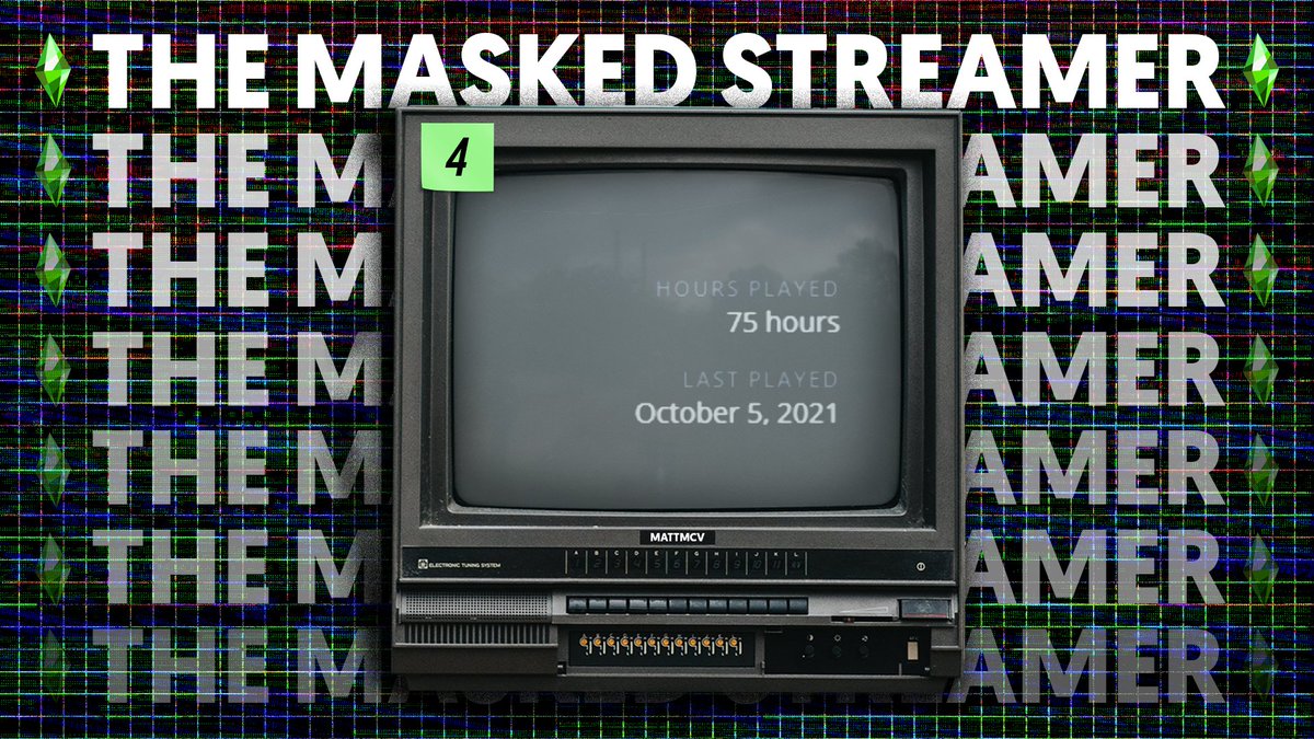 _mattmcv's tweet photo. 🚨 Clue 4 // Week 3 👀
Use the hashtag #TheMaskedStreamer with your guess. Who's hiding behind that lens?
More clues tomorrow! 🔎
👀 #TheMaskedStreamer https://t.co/E4p3fiMHUx